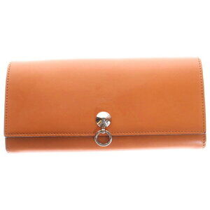 Fendi By the Way Continental Wallet Long Orange Leather
